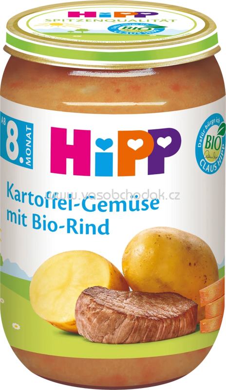 Hipp Kartoffel-Gemüse mit Bio-Rind, ab 8. Monat, 220g