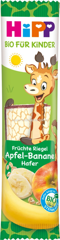 Hipp Früchte Riegel Apfel-Banane Hafer, ab 1 Jahr, 23g Hipp Früchte Riegel Apfel-Banane Hafer, ab 1 Jahr, 23g