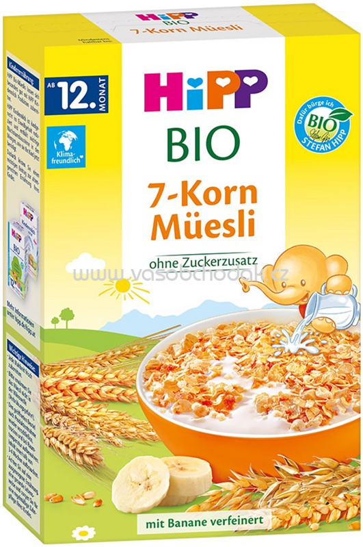 Hipp Bio Kinder 7-Korn Müesli, ab 12. Monat, 200g Hipp Bio Kinder 7-Korn Müesli, ab 12. Monat, 200g