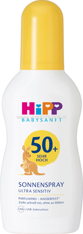 Hipp Babysanft Sonnenspray Kids Ultra Sensitiv LSF 50+, 150 ml