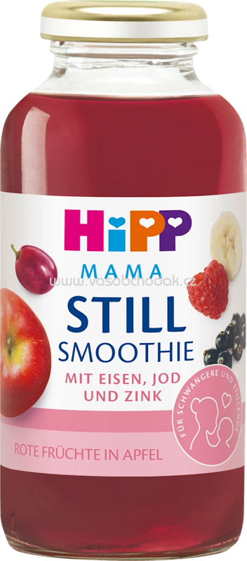 Hipp Mama Still Smoothie Rote Früchte in Apfel mit Eisen, 200 ml Hipp Mama Still Smoothie Rote Früchte in Apfel mit Eisen, 200 ml