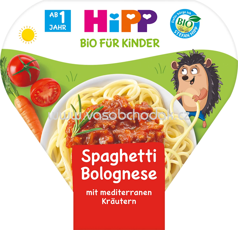 Hipp Kinderteller Spaghetti Bolognese, ab 1 Jahr, 250g Hipp Kinderteller Spaghetti Bolognese, ab 1 Jahr, 250g