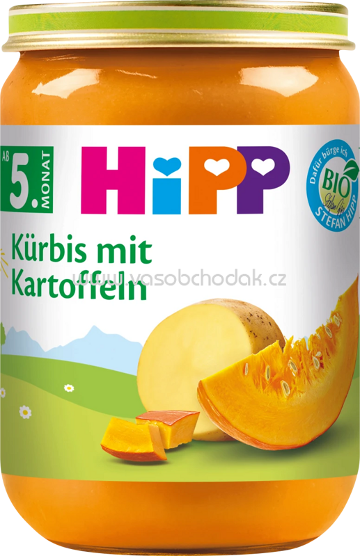 Hipp Kürbis mit Kartoffeln, ab dem 5. Monat, 190g Hipp Kürbis mit Kartoffeln, ab dem 5. Monat, 190g