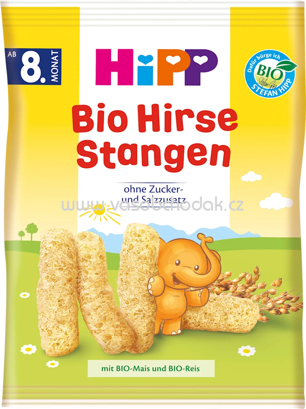 Hipp Bio Hirse Stangen, ab 8. Monat, 30g Hipp Bio Hirse Stangen, ab 8. Monat, 30g