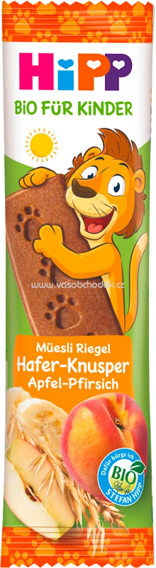 Hipp Fruchtriegel Hafer Knusper Apfel-Pfirsich, ab 1 Jahr, 20g Hipp Fruchtriegel Hafer Knusper Apfel-Pfirsich, ab 1 Jahr, 20g