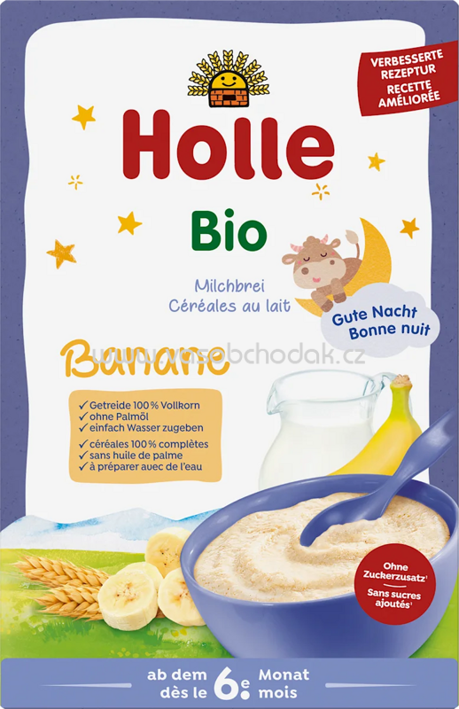 Holle Abendbrei Milch Banane, ab dem 6. Monat, 250g Holle Abendbrei Milch Banane, ab dem 6. Monat, 250g