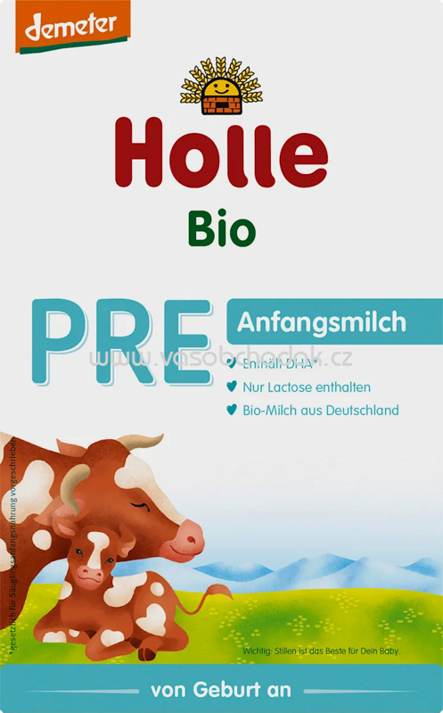 Holle Anfangsmilch Pre, von Geburt an, 400g Holle Anfangsmilch Pre, von Geburt an, 400g