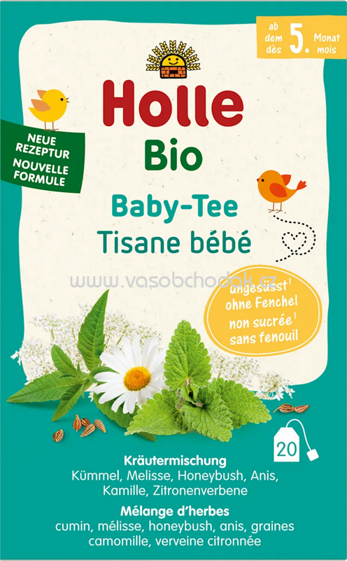 Holle Babytee Kräutermischung, ab dem 5. Monat, 20 Beutel, 30g Holle Babytee Kräutermischung, ab dem 5. Monat, 20 Beutel, 30g