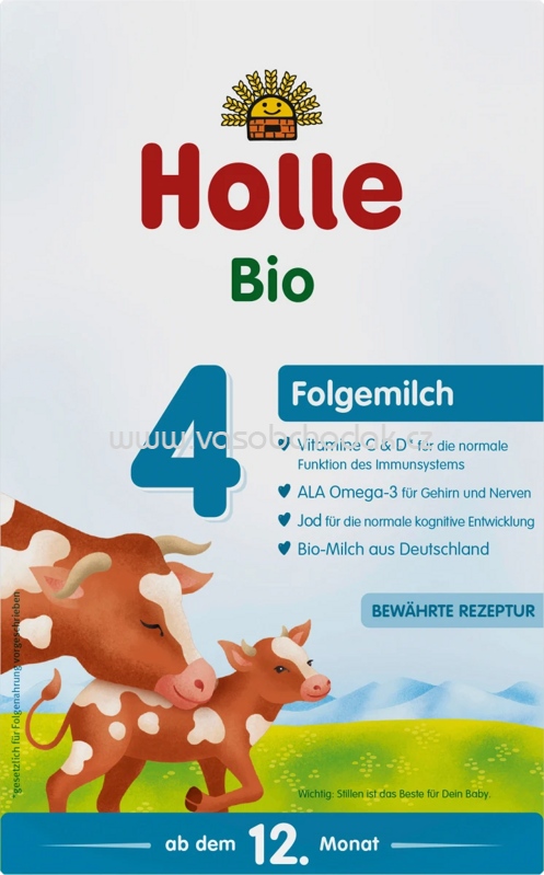 Holle Folgemilch 4, ab dem 12. Monat, 600g Holle Folgemilch 4, ab dem 12. Monat, 600g
