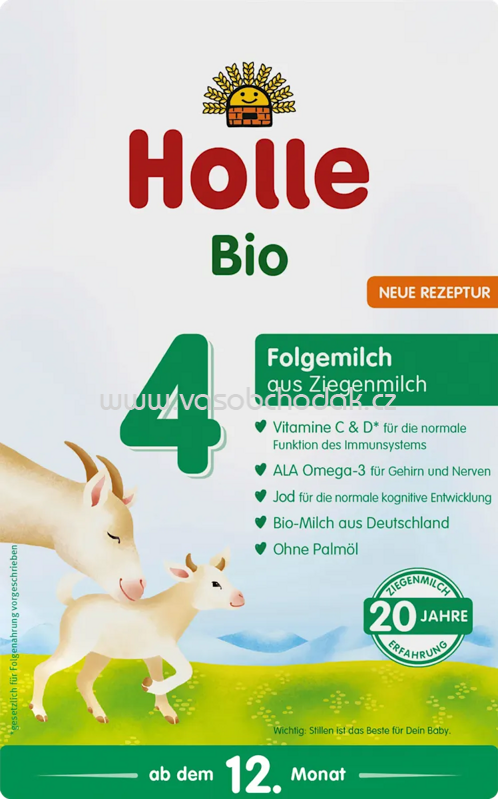 Holle Folgemilch 4 aus Ziegenmilch, ab dem 10. Monat, 400g Holle Folgemilch 4 aus Ziegenmilch, ab dem 10. Monat, 400g