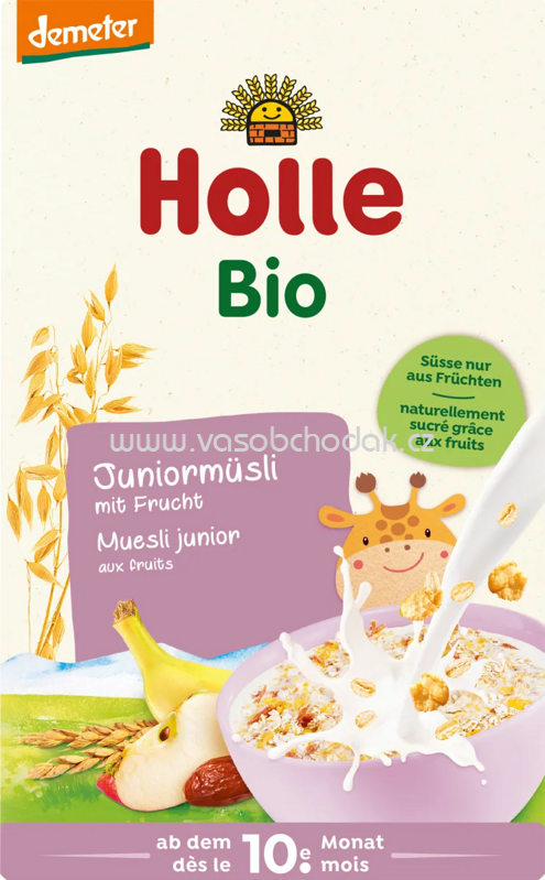 Holle Juniormüsli mit Frucht, ab dem 10. Monat, 250g Holle Juniormüsli mit Frucht, ab dem 10. Monat, 250g