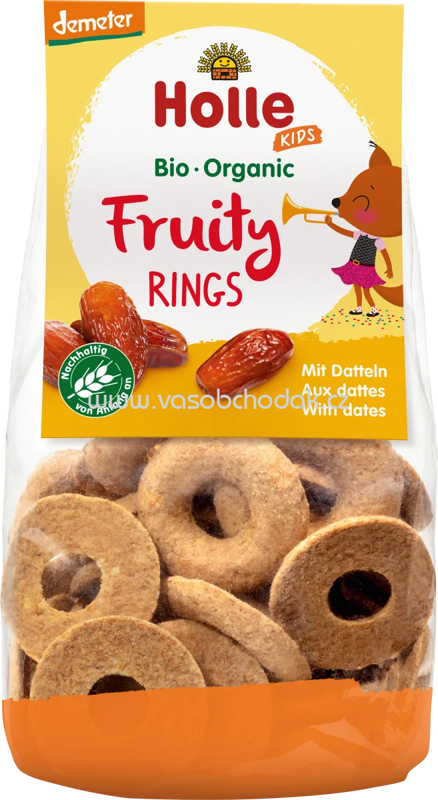 Holle Fruity Rings mit Datteln, ab 3 Jahren, 125g