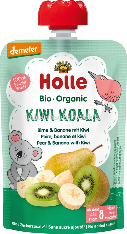 Holle Quetschie Kiwi Koala, Birne & Banane mit Kiwi, ab 8 Monaten, 100g Holle Quetschie Kiwi Koala, Birne & Banane mit Kiwi, ab 8 Monaten, 100g