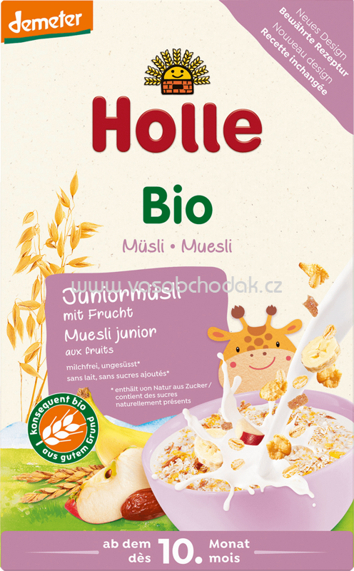 Holle baby food Bio Juniormüsli mit Frucht, ab 10. Monat, 250g