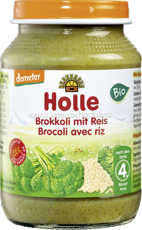 Holle baby food Brokkoli mit Reis, nach dem 5. Monat, 190g