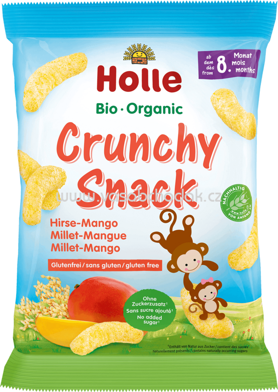 Holle baby food Crunchy Snack Hirse-Mango, ab 8. Monat, 25g