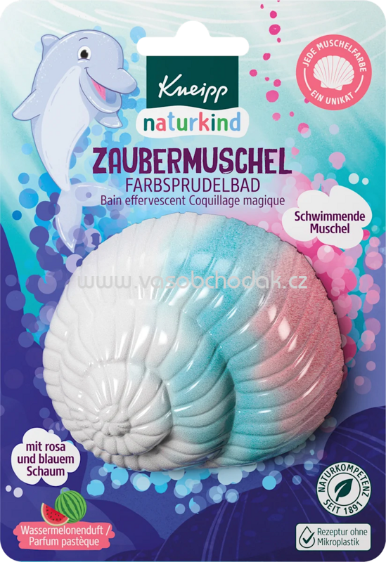 Kneipp Naturkind Kinder Badezusatz Zaubermuschel Farbsprudelbad, 85 g Kneipp Naturkind Kinder Badezusatz Zaubermuschel Farbsprudelbad, 85 g