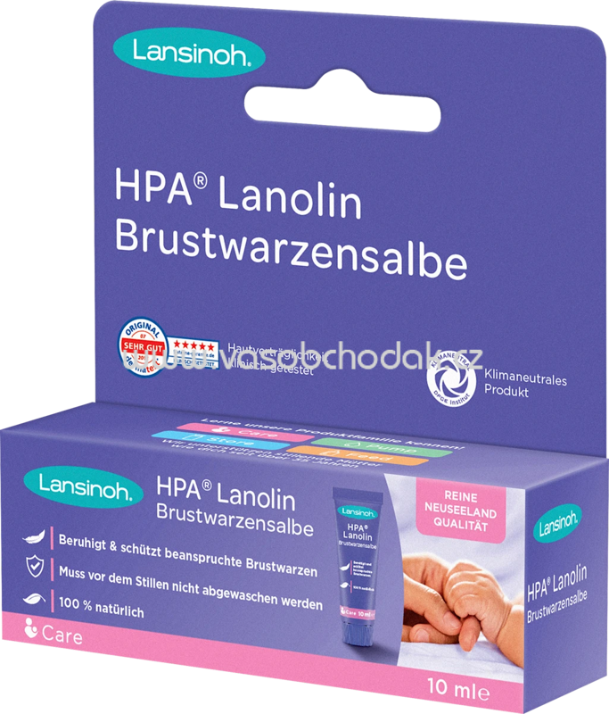 Lansinoh Brustwarzensalbe Lanolin, 10 ml Lansinoh Brustwarzensalbe Lanolin, 10 ml