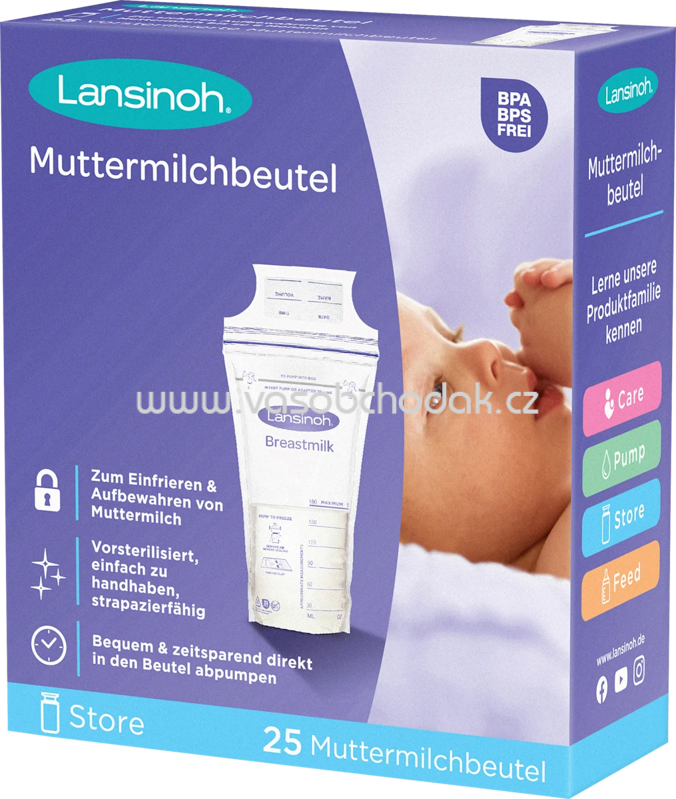Lansinoh Muttermilchbeutel, 25 St Lansinoh Muttermilchbeutel, 25 St