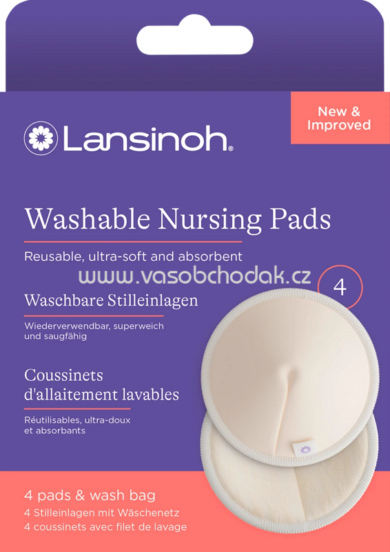 Lansinoh Stilleinlagen waschbar, 4 St Lansinoh Stilleinlagen waschbar, 4 St