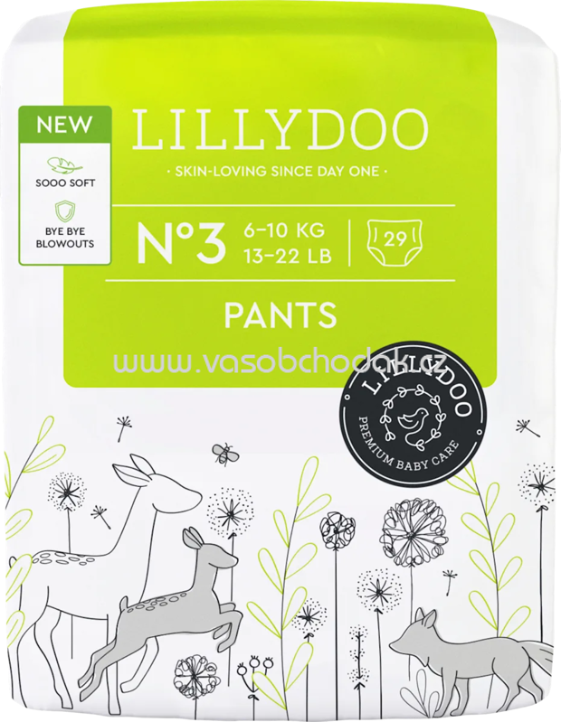 Lillydoo Baby Pants Gr. 3, 6-10 kg, 29 St Lillydoo Baby Pants Gr. 3, 6-10 kg, 29 St