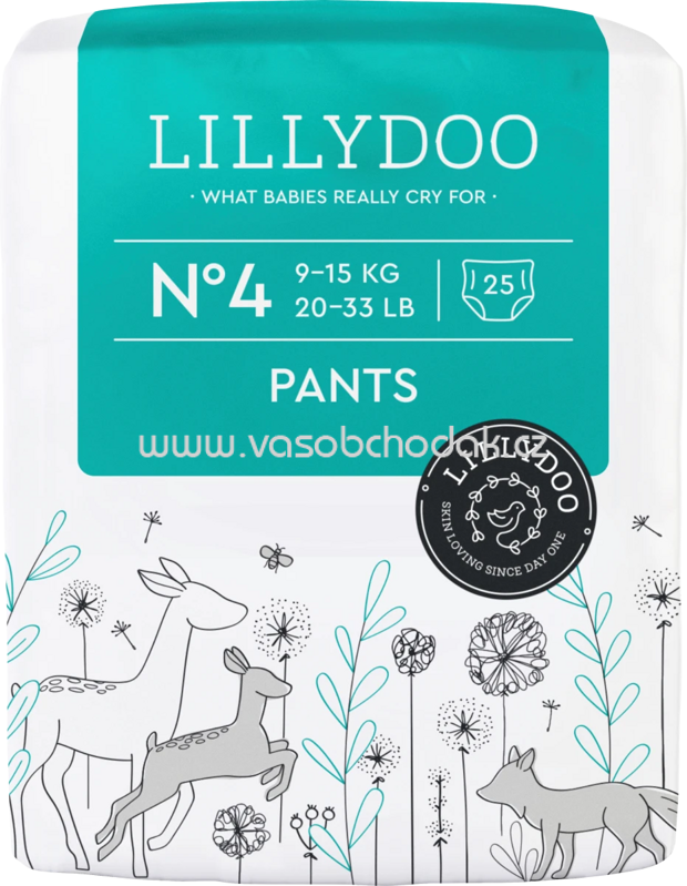 Lillydoo Baby Pants Gr. 4, 9-15 kg, 25 St Lillydoo Baby Pants Gr. 4, 9-15 kg, 25 St
