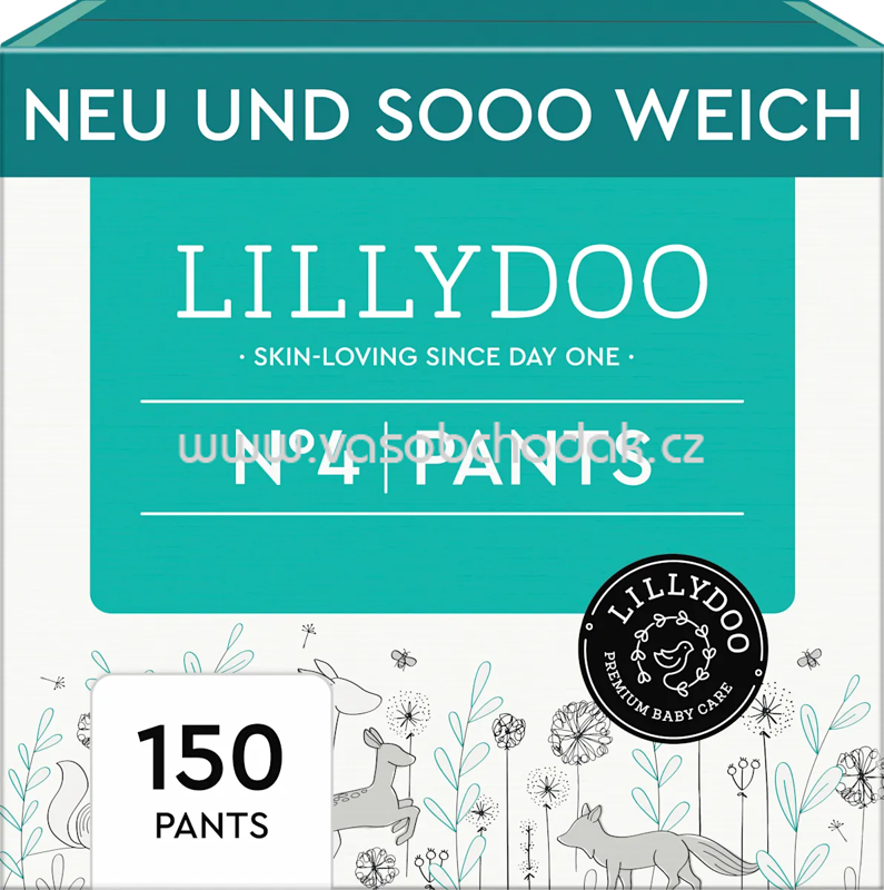 Lillydoo Baby Pants Gr. 4, 9-15 kg, Monatsbox, 150 St Lillydoo Baby Pants Gr. 4, 9-15 kg, Monatsbox, 150 St