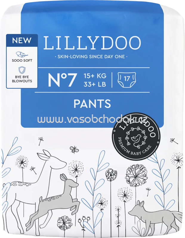 Lillydoo Baby Pants Gr. 7, 15+ kg, 17 St