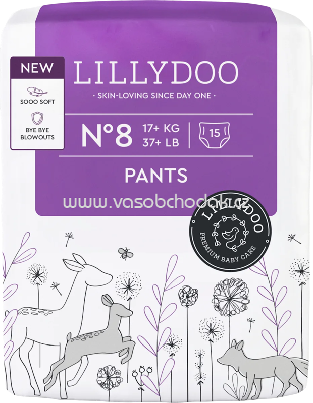 Lillydoo Baby Pants Gr. 8, 17+ kg, 15 St Lillydoo Baby Pants Gr. 8, 17+ kg, 15 St
