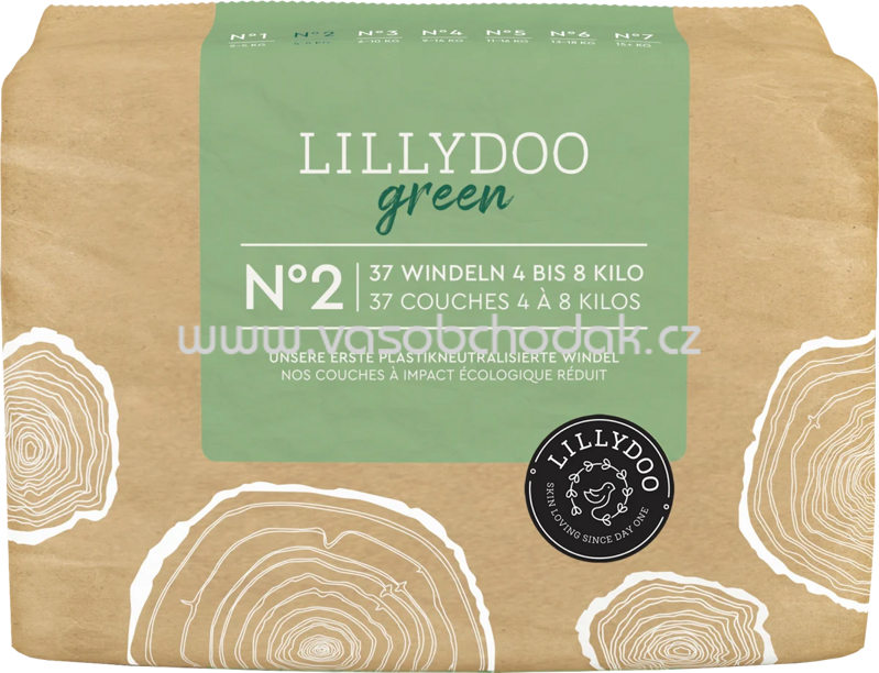 Lillydoo Windeln green Gr. 2, 4-8 kg, 37 St