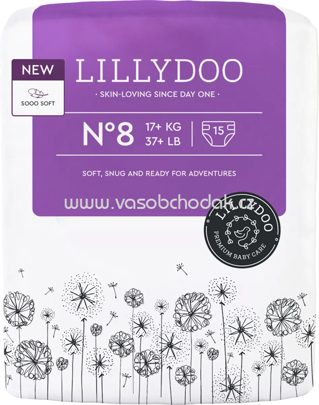 Lillydoo Windeln Gr. 8, 17+ kg, 15 St Lillydoo Windeln Gr. 8, 17+ kg, 15 St
