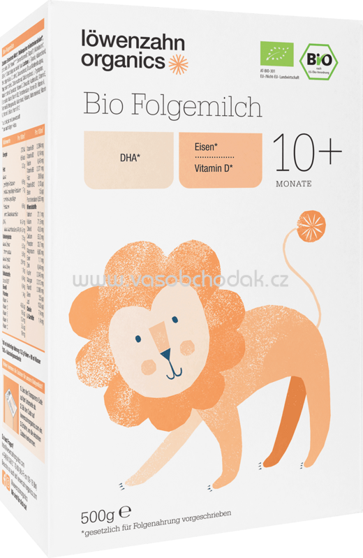 Löwenzahn Organics Bio Folgemilch 3, nach dem 10. Monat, 500g