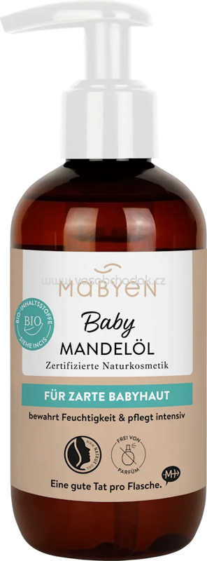 Mabyen Babyöl Mandel ultra sensitiv, 200 ml