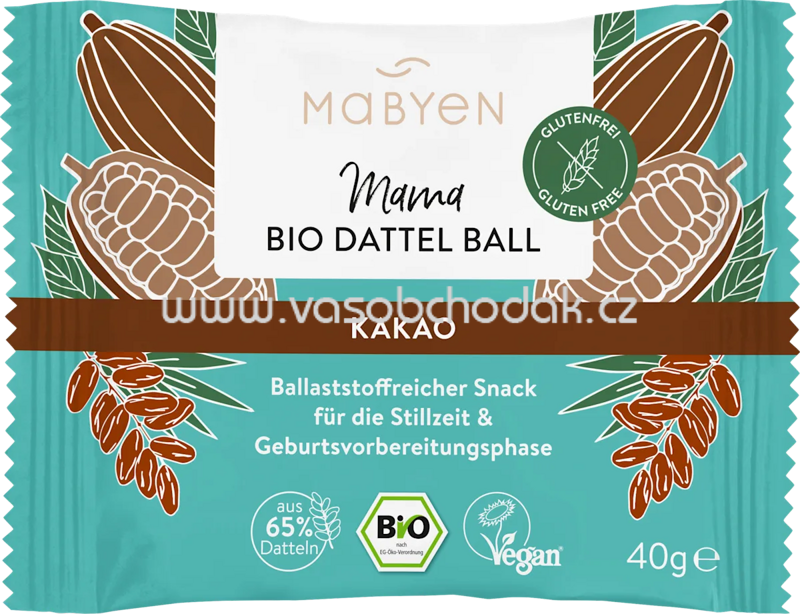 Mabyen Dattel Balls Mama Kakao, 40g Mabyen Dattel Balls Mama Kakao, 40g