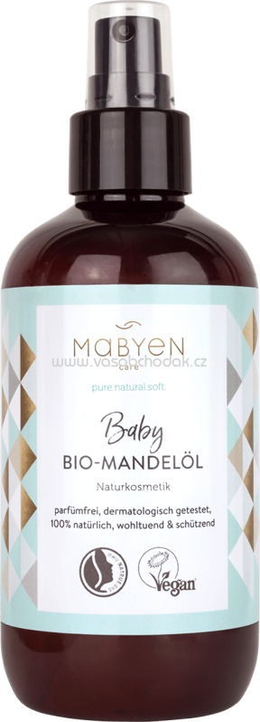Mabyen Bio-Babyöl Mandel, 200 ml