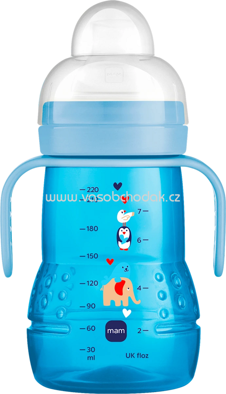mam Trinklernflasche Trainer, blau, ab 4.Monate, 220 ml, 1 St