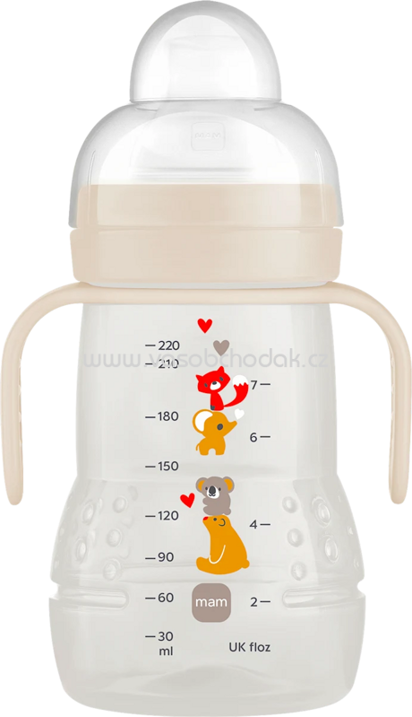 mam Trinklernflasche Trainer, creme, ab 4.Monate, 220 ml, 1 St