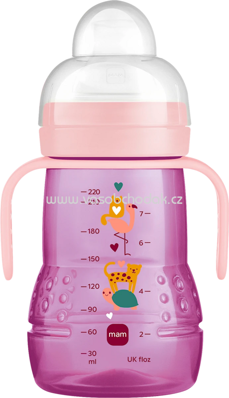 mam Trinklernflasche Trainer, rosa, ab 4.Monate, 220 ml, 1 St