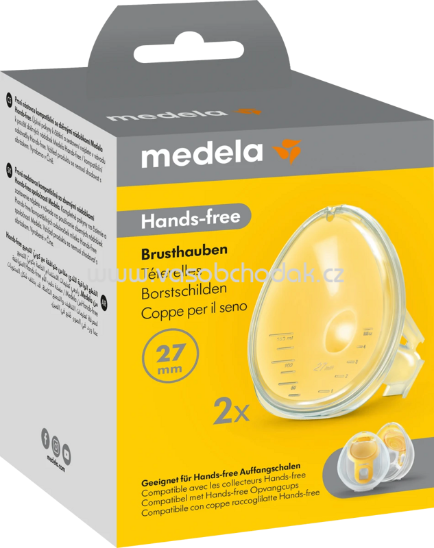 Medela Brusthaube für Hands-free Milchpumpe Gr. L 27mm, 2 St Medela Brusthaube für Hands-free Milchpumpe Gr. L 27mm, 2 St