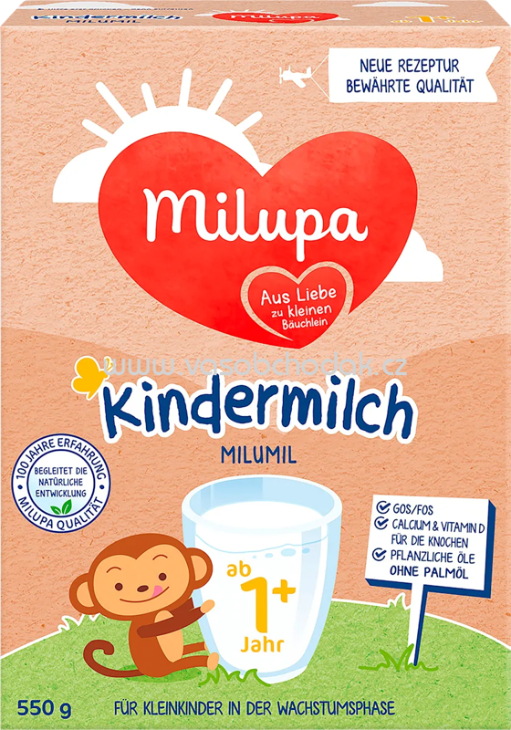 Milupa Kindermilch 1+, ab 1 Jahr, 550g Milupa Kindermilch 1+, ab 1 Jahr, 550g