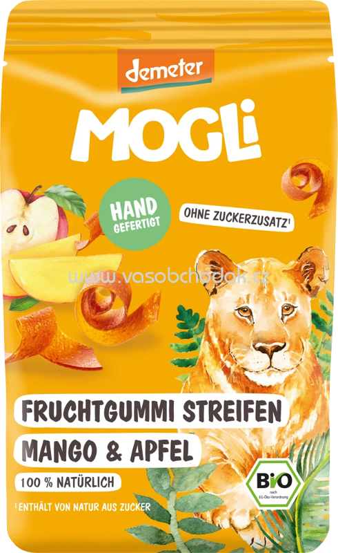 MOGLi Frucht Streifen Mango & Apfel, ab 3 Jahren, 25g MOGLi Frucht Streifen Mango & Apfel, ab 3 Jahren, 25g
