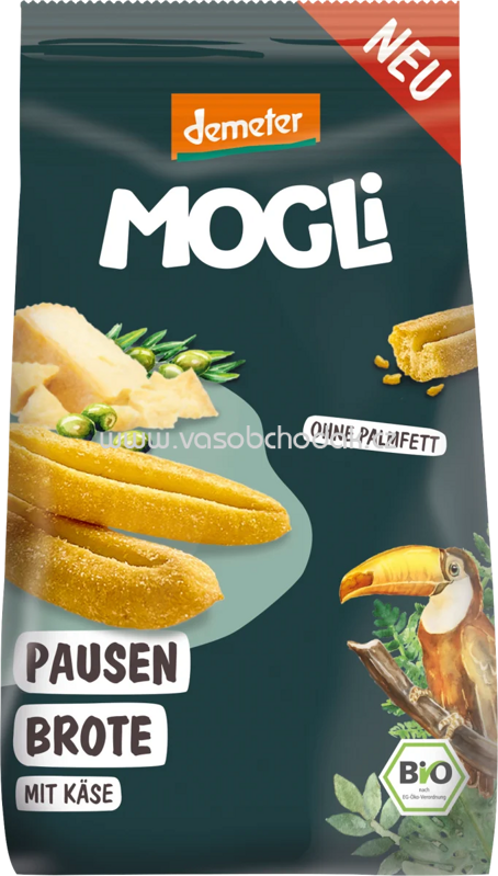 MOGLi Pausen Brote mit Käse, ab 3 Jahren, 50g