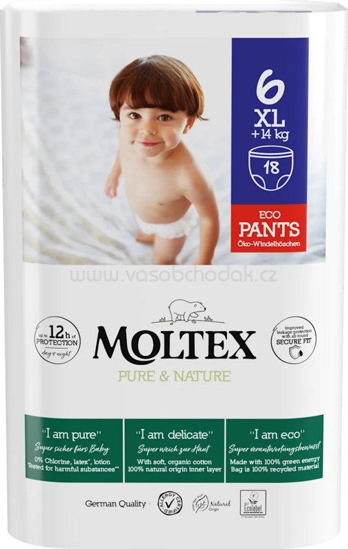 Moltex Pants Pure & Nature Größe 6 XL, +14 kg, 18 St