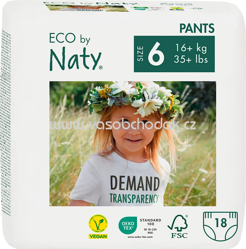 Naty Baby Pants ECO Gr. 6, ab 16+ kg, 18 St Naty Baby Pants ECO Gr. 6, ab 16+ kg, 18 St