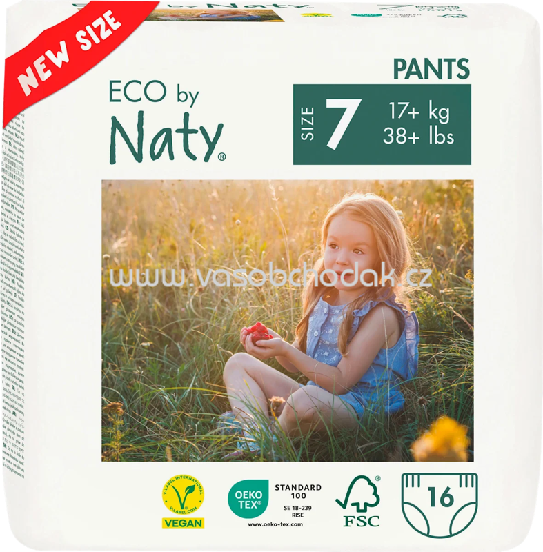 Naty Baby Pants Gr. 7, 17+ kg, 16 St Naty Baby Pants Gr. 7, 17+ kg, 16 St