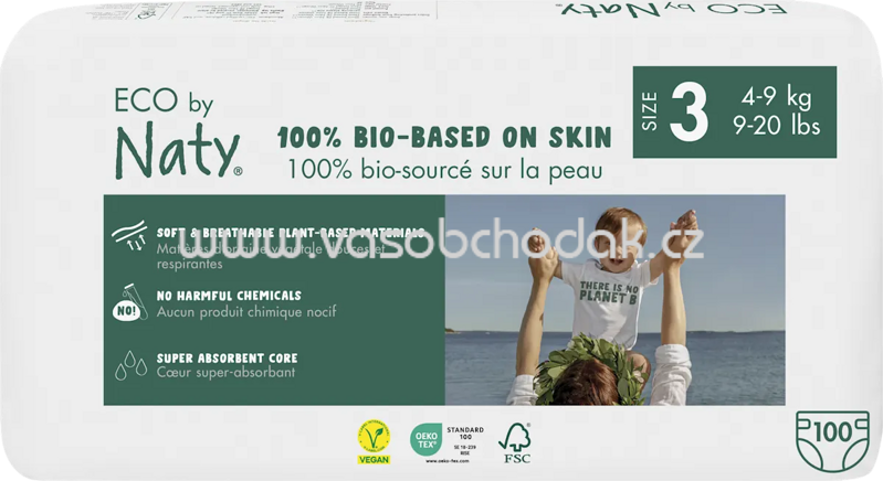 Naty Windeln Eco by Naty Gr. 3, 4-9 kg, 100 St Naty Windeln Eco by Naty Gr. 3, 4-9 kg, 100 St
