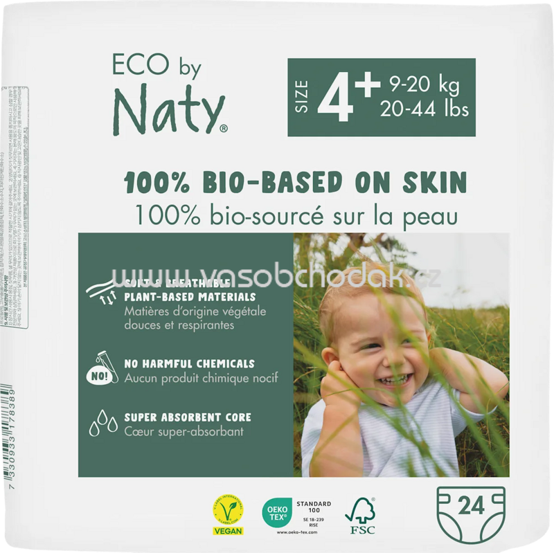 Naty Windeln Eco by Naty Gr. 4+ (9-20 kg), 24 St Naty Windeln Eco by Naty Gr. 4+ (9-20 kg), 24 St