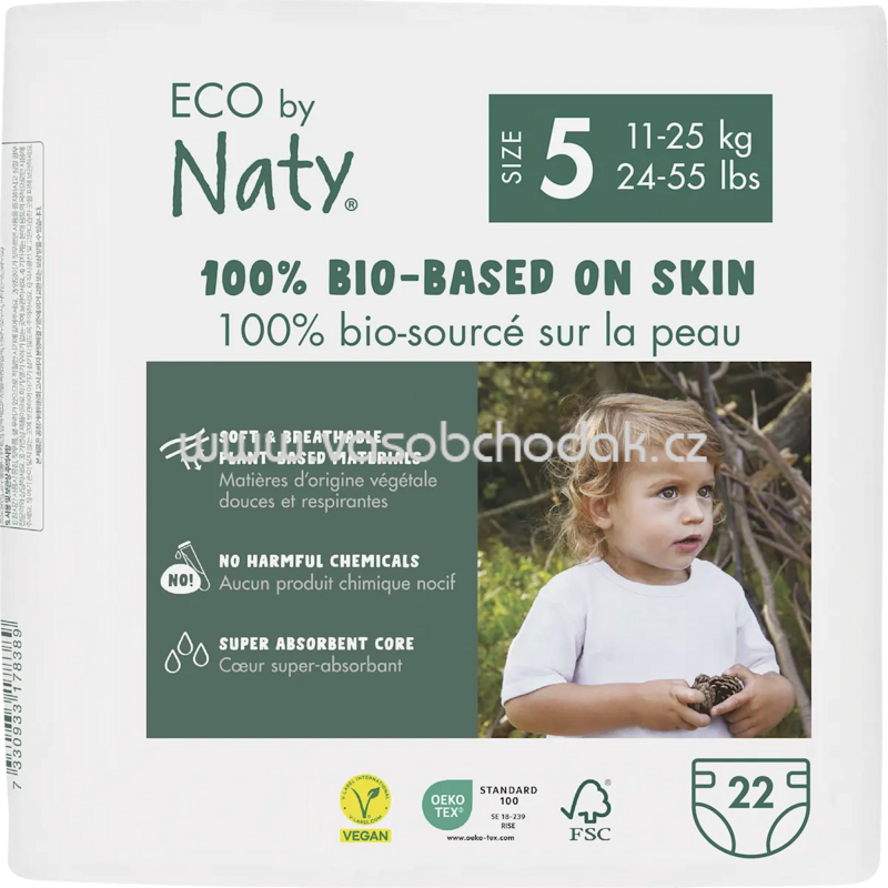 Naty Windeln Eco by Naty Gr. 5, 11-26 kg, 22 St Naty Windeln Eco by Naty Gr. 5, 11-26 kg, 22 St
