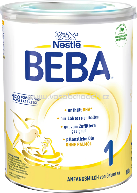 Nestlé BEBA Anfangsmilch 1, von Geburt an, 800g