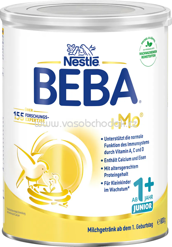 Nestlé BEBA Kindermilch Junior 1+ ab dem 12. Monat, 800 g Nestlé BEBA Kindermilch Junior 1+ ab dem 12. Monat, 800 g